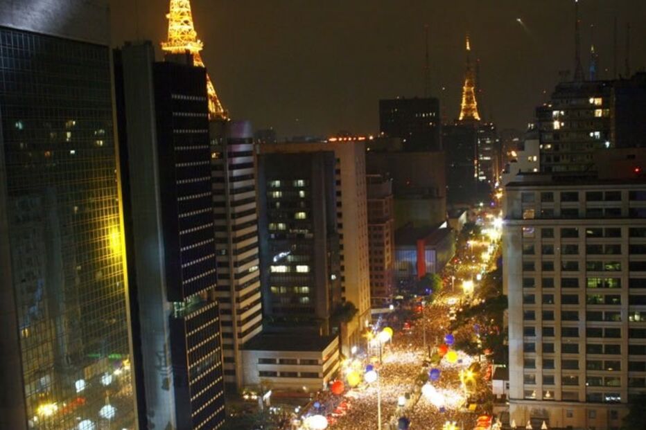 Ano Novo na Avenida Paulista, em São Paulo