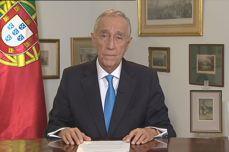Marcelo Rebelo de Sousa na mensagem de Ano Novo