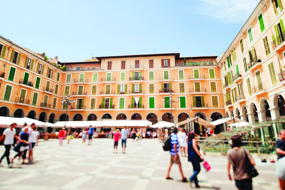Maiorca, Espanha, ilha, inverno, Palma, praia paradisíaca, noite turística