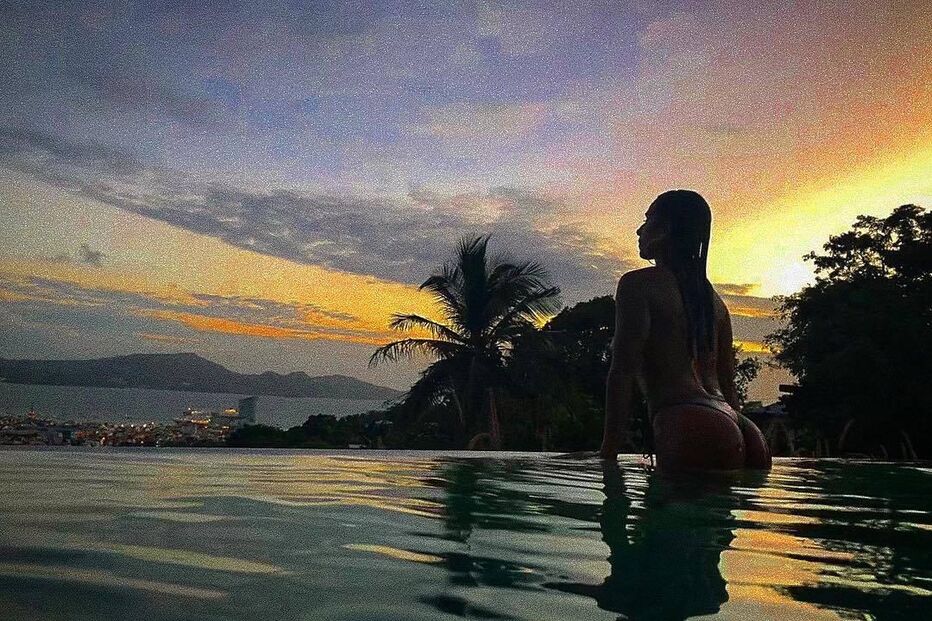 Rita Pereira ousada nas Caraíbas