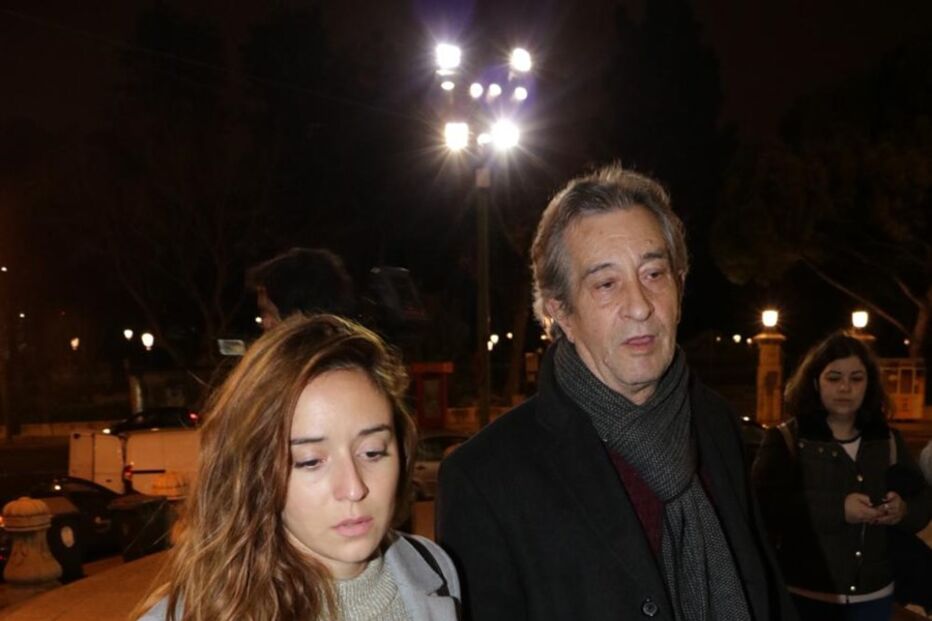 Rosa Bela Soares e Carlos Areia no velório de Guida Maria