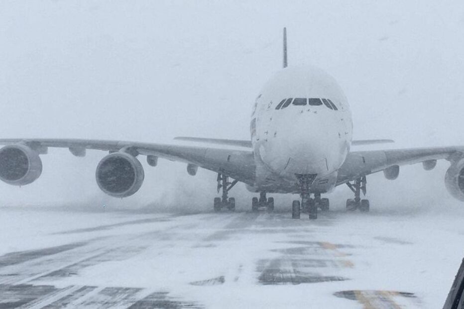 avião, tempestada. nova iorque