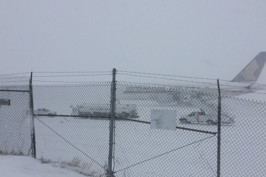 avião, tempestada. nova iorque