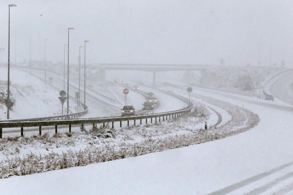 Neve gera caos nas estradas espanholas