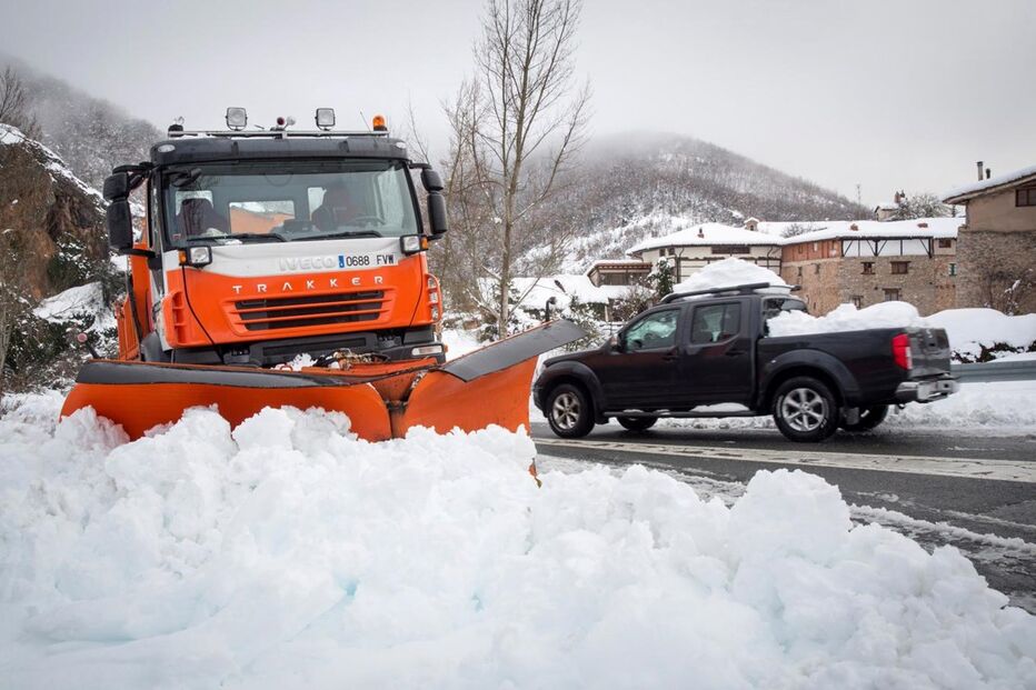 Neve gera caos nas estradas espanholas