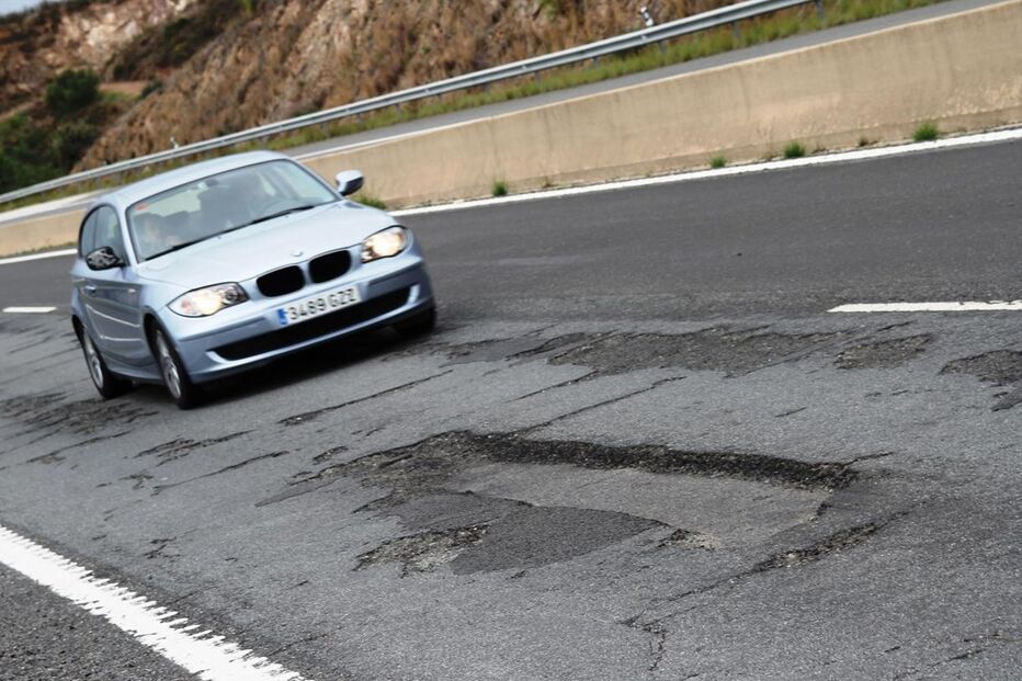 Piso da A22 degradado