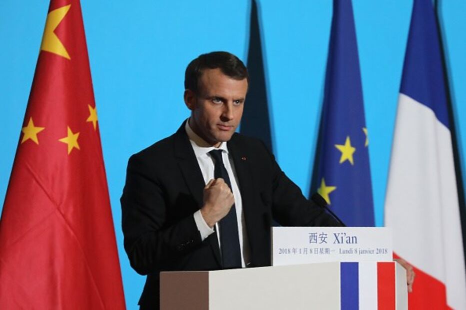 Emmanuel Macron visita a China