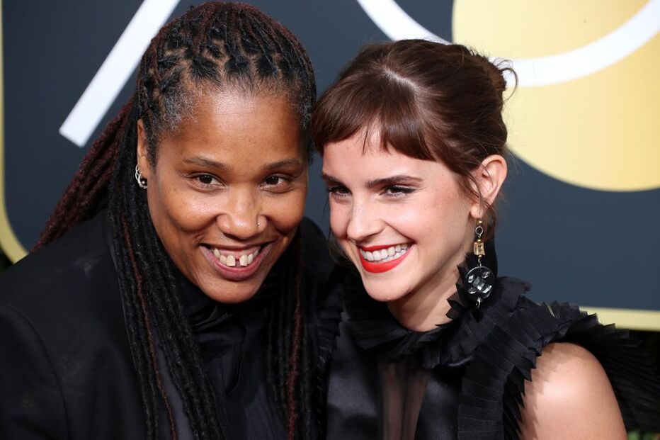 Ativista Marai Larasi e Emma Watson