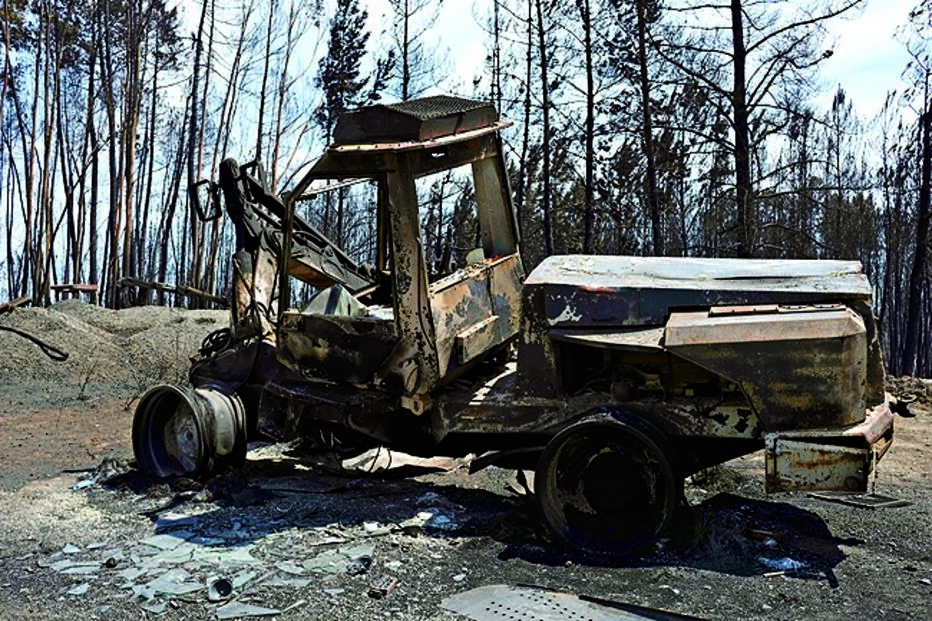 Agricultores afetados pelo fogo