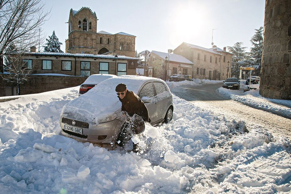 Nevões provocaram vários problemas em Espanha, como em Ávila 