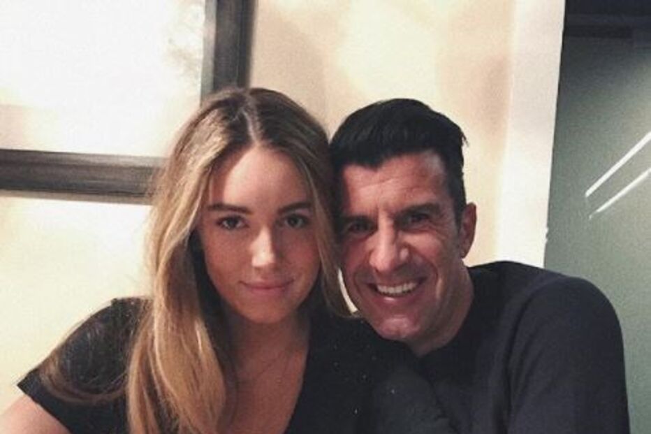 Luís Figo e a filha, Daniela