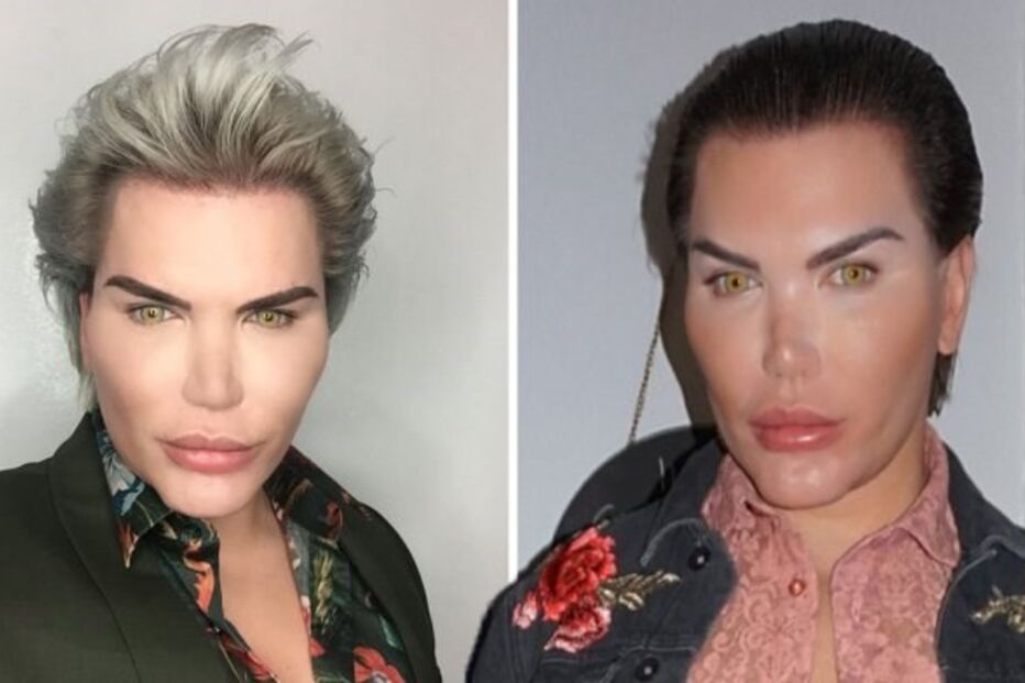 Modelo pintou o cabelo de preto para se redimir