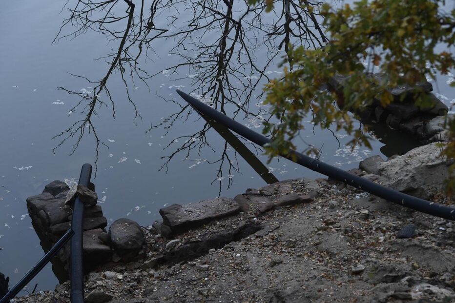 Barragem de Fagilde, no início de novembro de 2017
