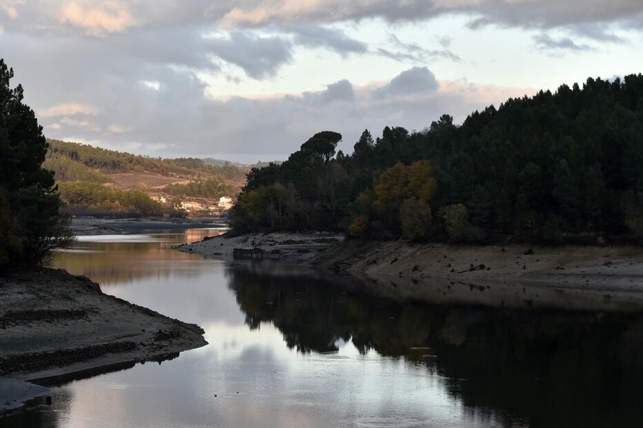 Barragem de Fagilde, no início de novembro de 2017