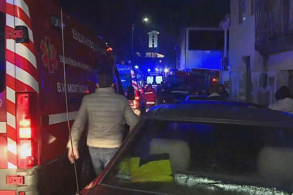 Explosão seguida de incêndio em Tondela