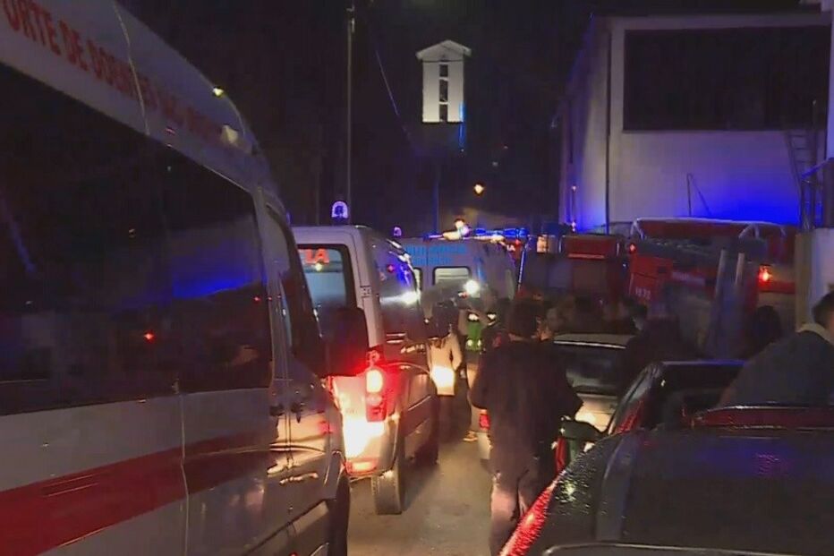 Explosão seguida de incêndio em Tondela