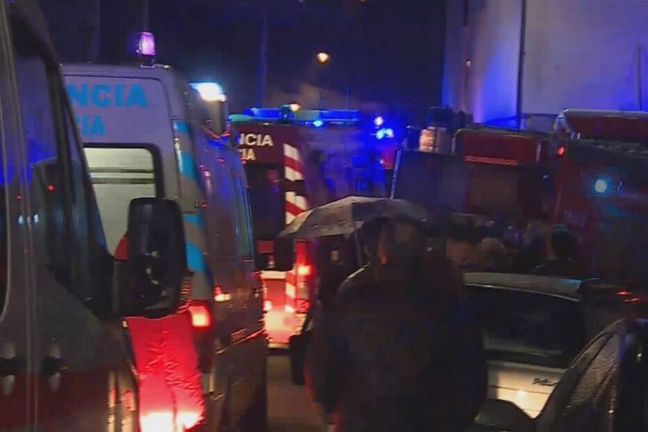 Explosão seguida de incêndio em Tondela