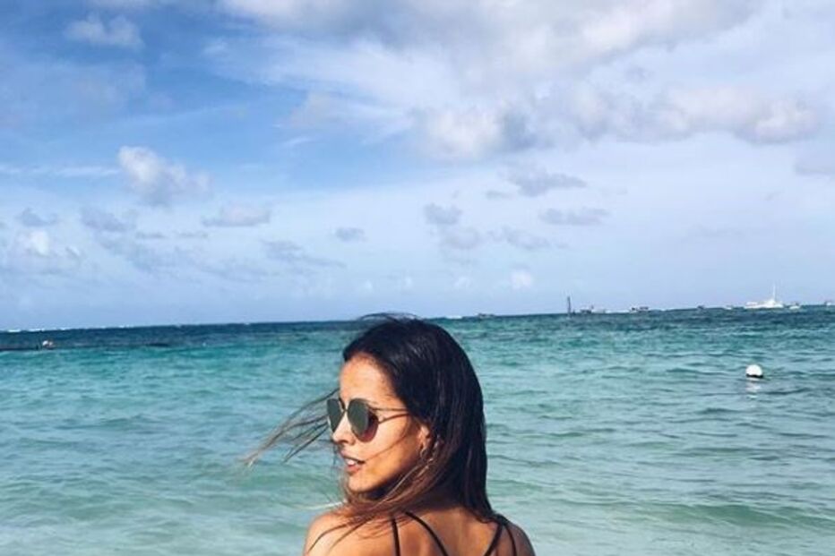 Carolina Patrocínio grávida em Punta Cana