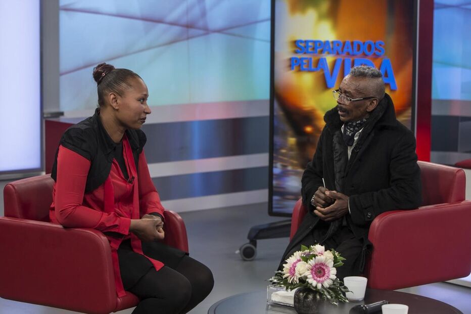 O momento do reencontro de Joaquim e Ângela, transmitido ontem na CMTV