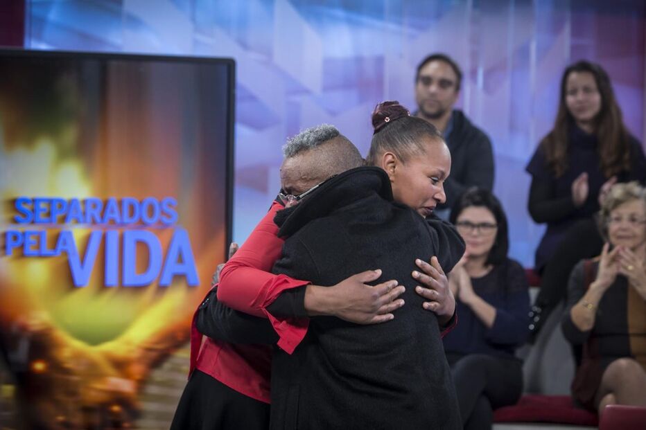 O momento do reencontro de Joaquim e Ângela, transmitido ontem na CMTV