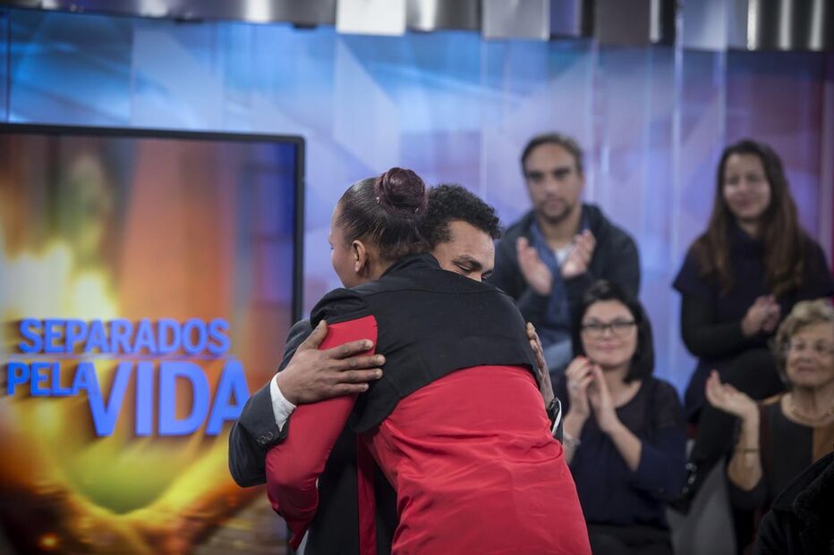 O momento do reencontro de Joaquim e Ângela, transmitido ontem na CMTV