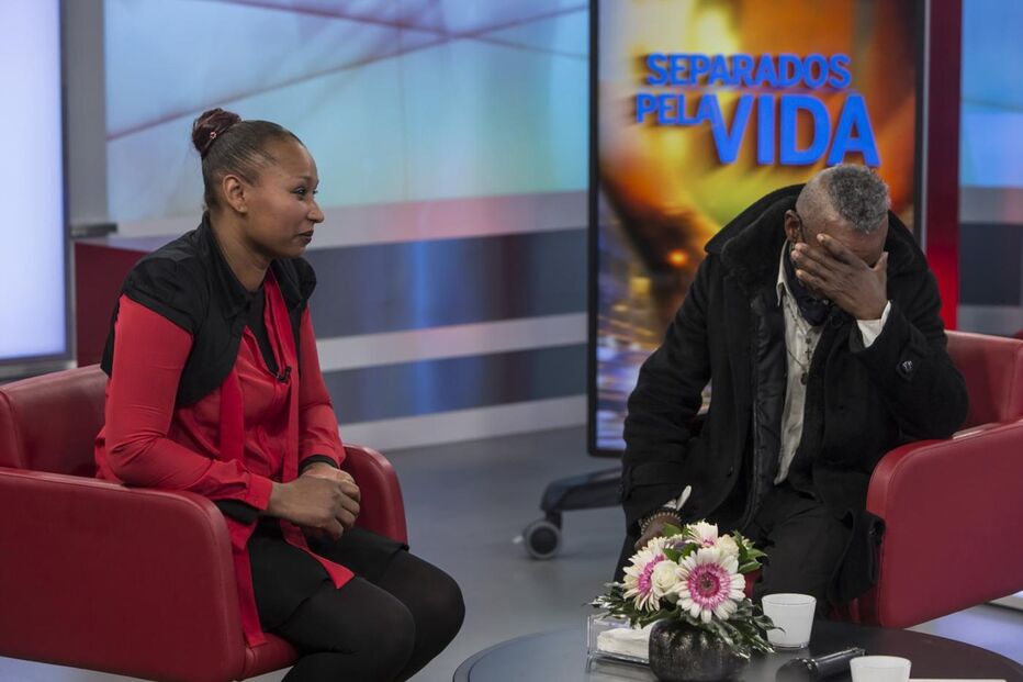 O momento do reencontro de Joaquim e Ângela, transmitido ontem na CMTV