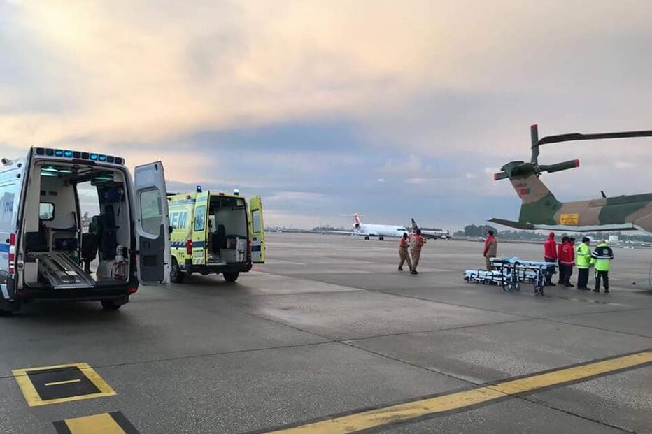 Força Aérea transporta feridos do incêndio em Tondela