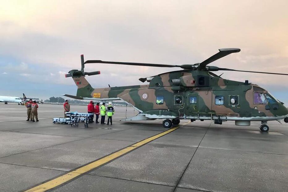 Força Aérea transporta feridos do incêndio em Tondela