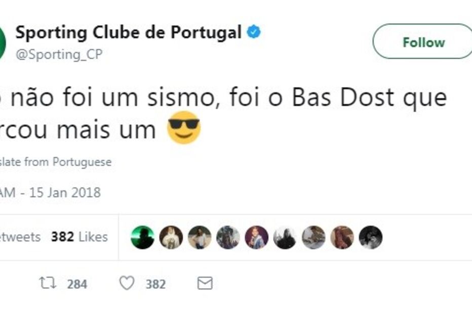 Twitter do Sporting