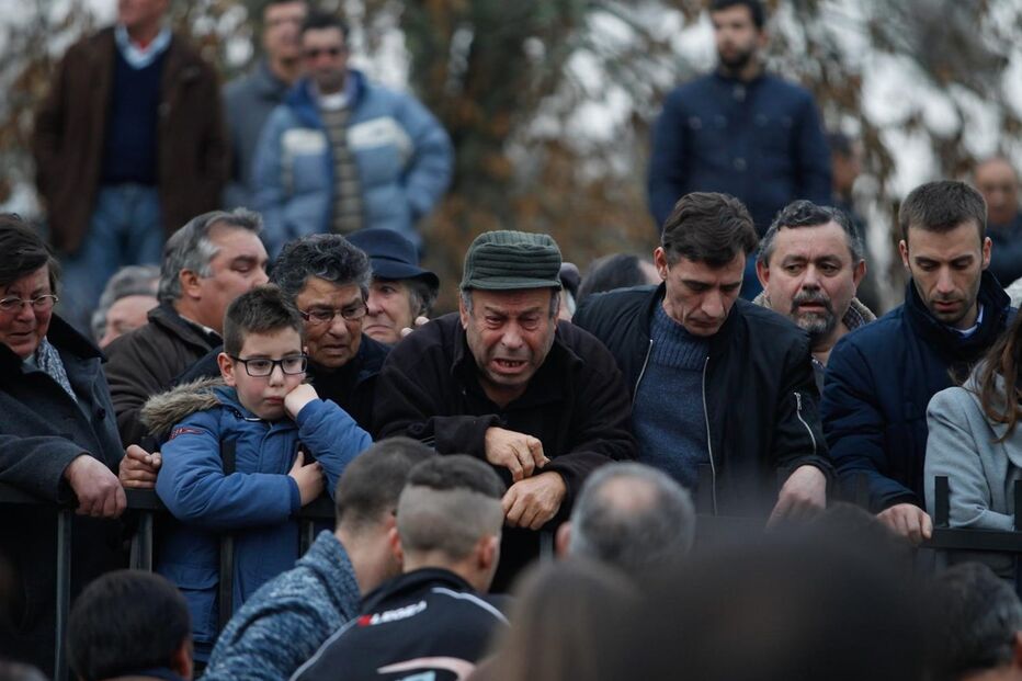 A despedida às vítimas do fogo em Tondela
