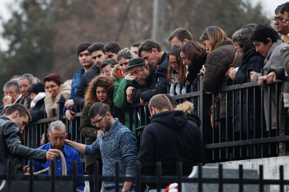 A despedida às vítimas do fogo em Tondela