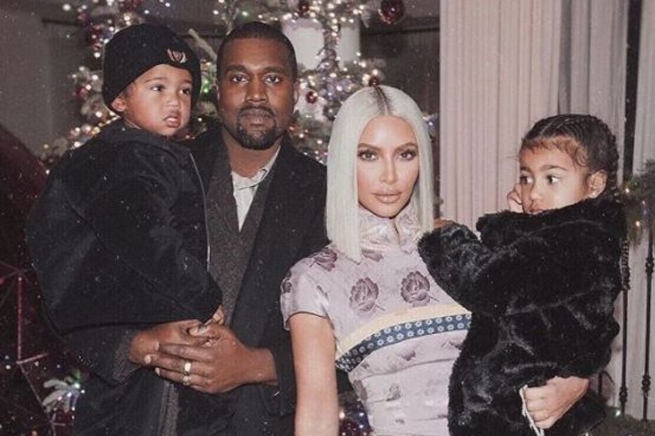 Kim Kardashian, Kanye Weste e as filhas