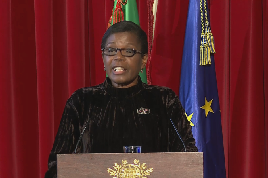 Francisca Van Dunen, ministra da Justiça, na abertura do ano judicial