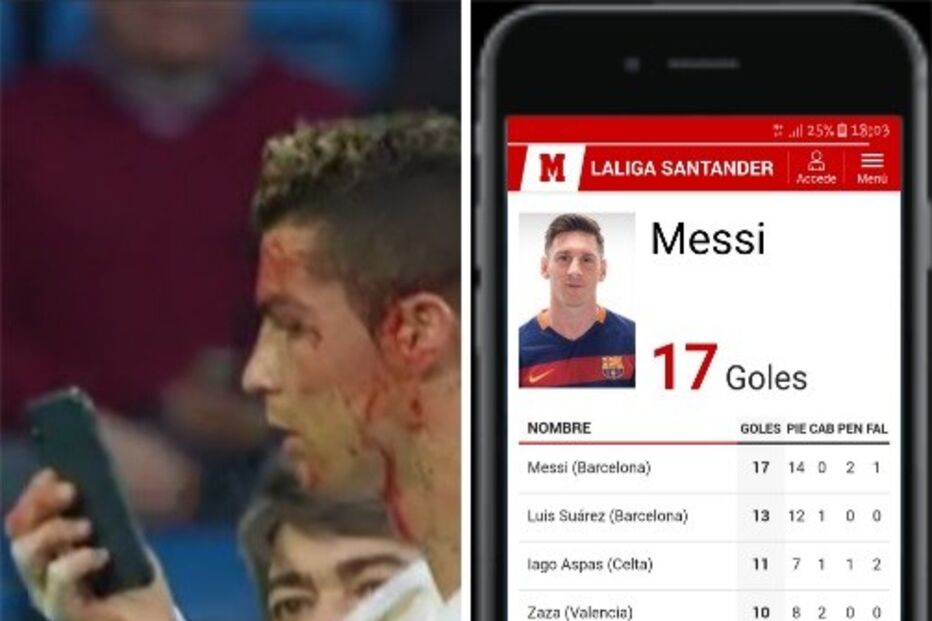 Memes gozam com Ronaldo por ser ver ao espelho com telefone