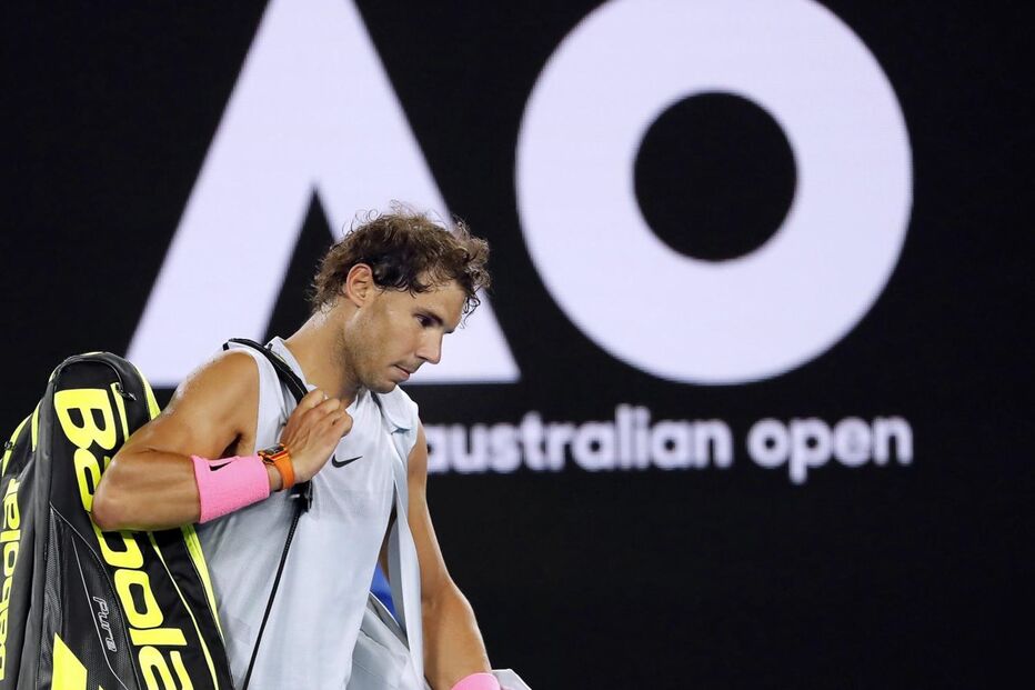 Rafael Nadal desistiu no jogo contra Cilic no Open da Austrália