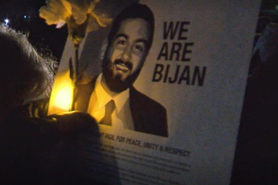 Bijan foi baleado a 17 de novembro. Dez dias depois morreu