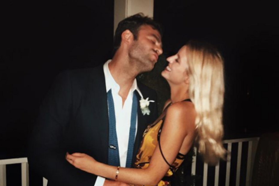 Alex Pall com a namorada