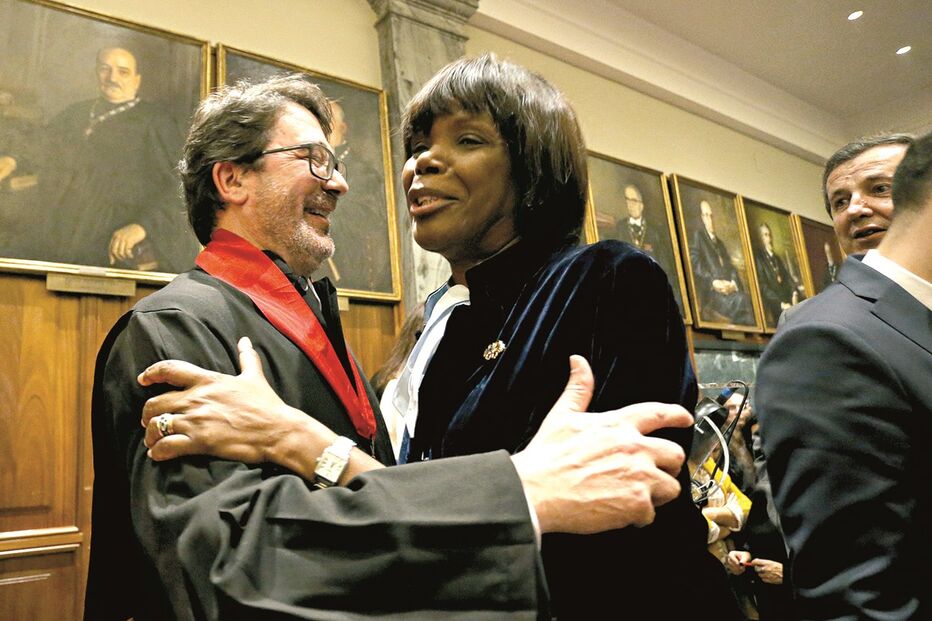 Guilherme Figueiredo, bastonário da Ordem dos Advogados, e Francisca Van Dunem, ministra da Justiça 