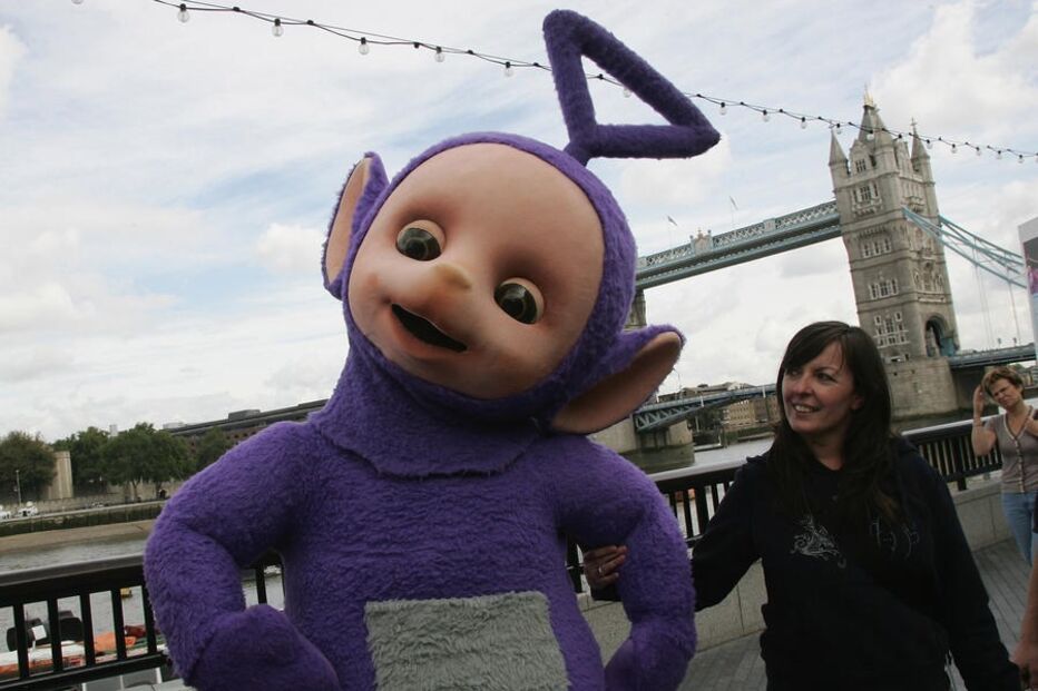 Ator que interpretava Tinky Winky nos 