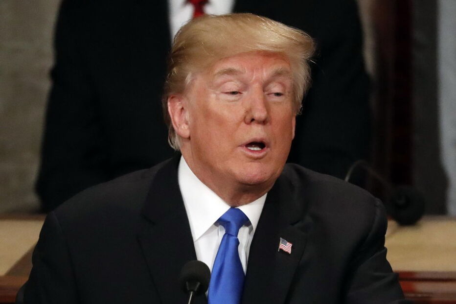 Donald Trump no seu primeiro Estado da União