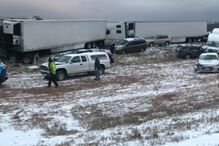 Acidente em cadeia nos EUA