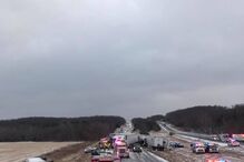 Acidente em cadeia nos EUA