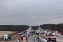 Acidente em cadeia nos EUA