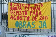 Alunos protestam no liceu Camões