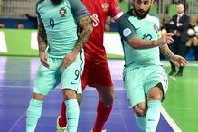Portugal bateu Rússia na meia-final do Europeu de Futsal