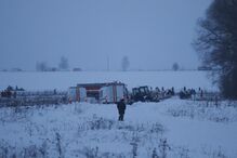 As primeiras imagens do avião despenhado na Rússia	