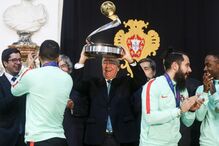 Campeões europeus de futsal recebidos por Marcelo Rebelo de Sousa