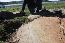 Gravuras de arte rupestre descobertas no Rio Guadiana, em Elvas