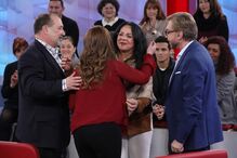 O momento emotivo do reencontro de Alexandra com o pai, Luís Pereira