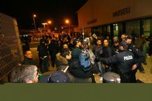 PSP fez um cordão de segurança no Pavilhão João Rocha